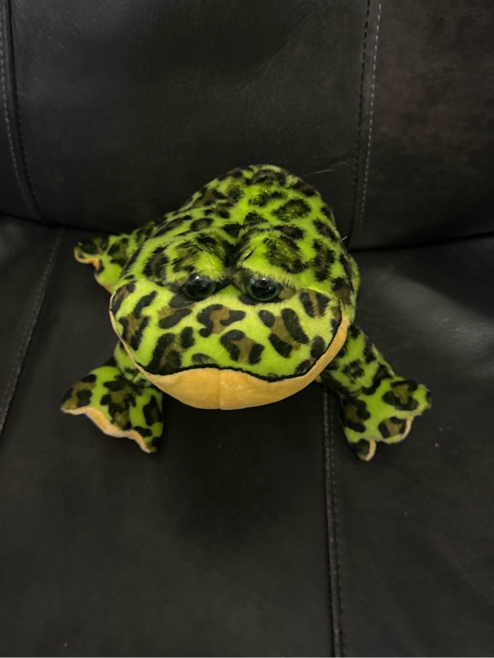 Webkinz Bullfrog Plush No Code Green Spotted Yellow Bull Frog Stuffed Animal